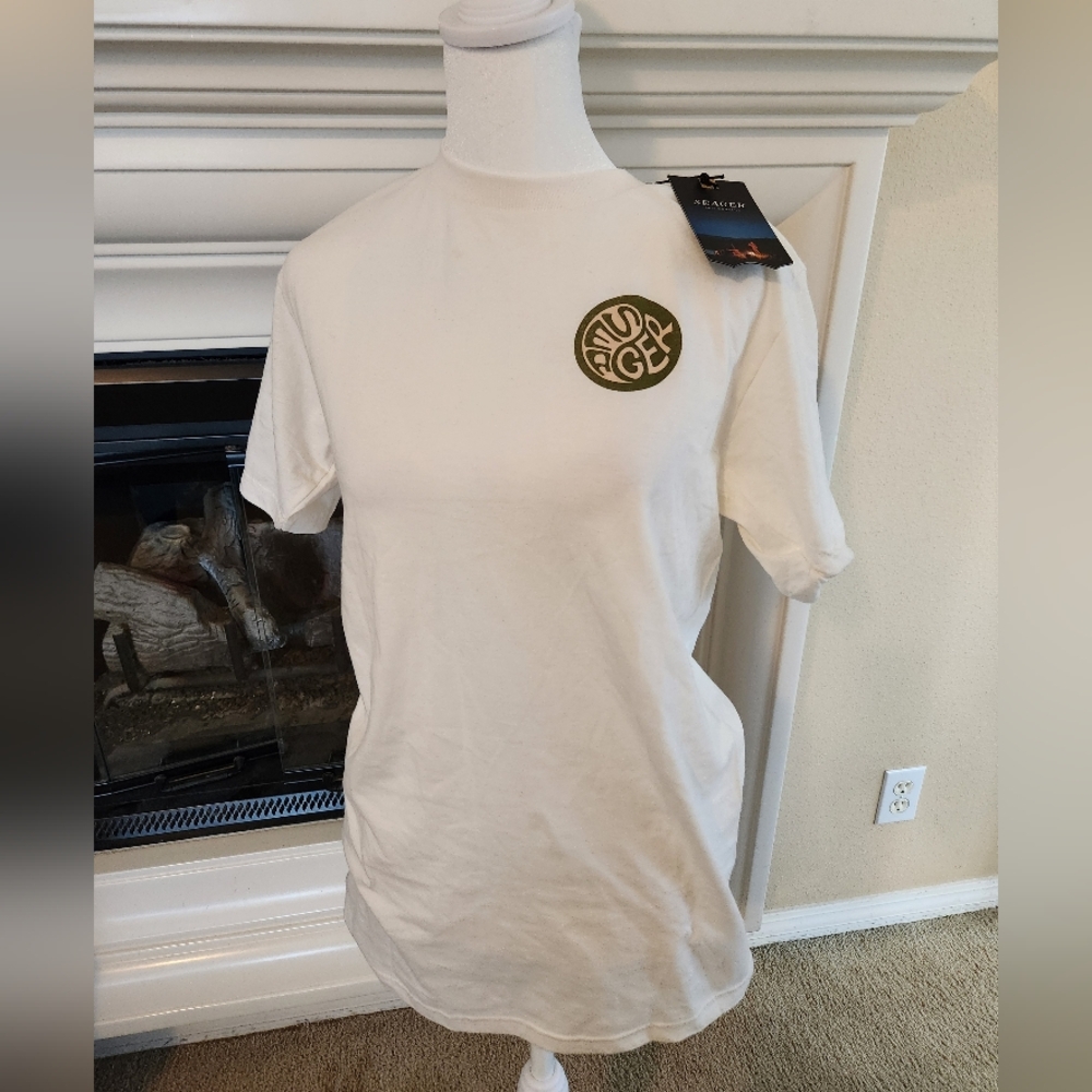 Seager Co. Vintage White Tee- Unisex Small NWT